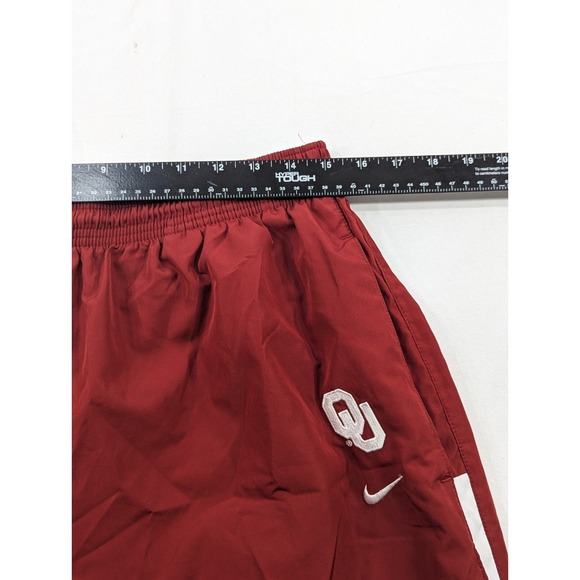 Vintage Nike Oklahoma Sooners Windbreaker Nylon Track Pant Zip Ankle Large 30x32 - Picture 5 of 8
